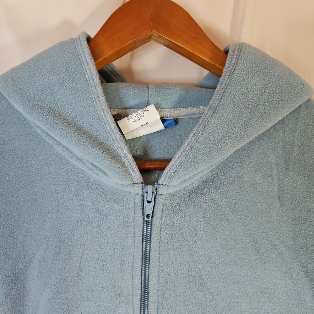 Delias Vintage Fleece Zip Hoodie Womens Large Retro Sport Track Suit Varsity Y2K - Picture 5 of 10